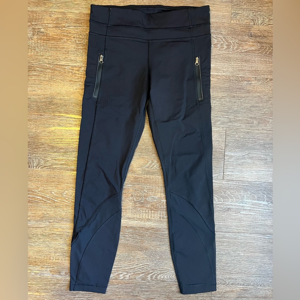 lululemon athletica Black Leggings mesh